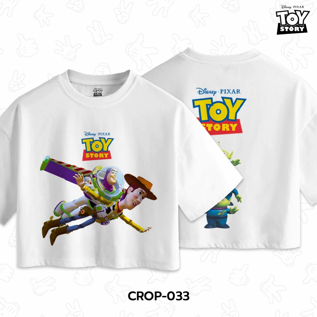 Power 7 Shop เสื้อครอป "Toy Story" ลายลิขสิทธ์แท้ DISNEY (CROP-033)