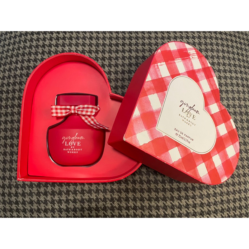 Bath &amp; Body Works Gingham Love Perfume EDP Eau De Parfum Full Size in Heart Box