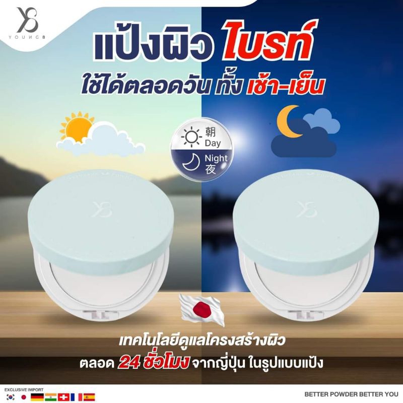 [เซตคู่คุ้มกว่า] Y8แป้งพัฟ/แป้งสกินแคร์/แป้งคุมมัน/ผิวไบร์ท ผิวฟู/แป้งพัฟผสมรองพื้น  บางเบา ไม่อุดตั