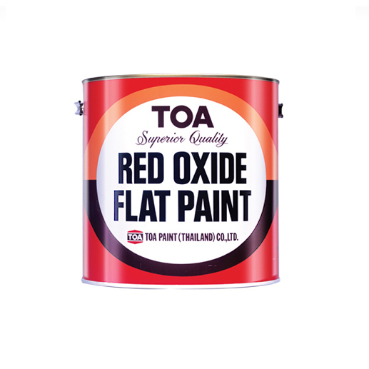 TOA สีรองพื้นแดงกันสนิม Red oxide flat paint 18.925 ลิตร