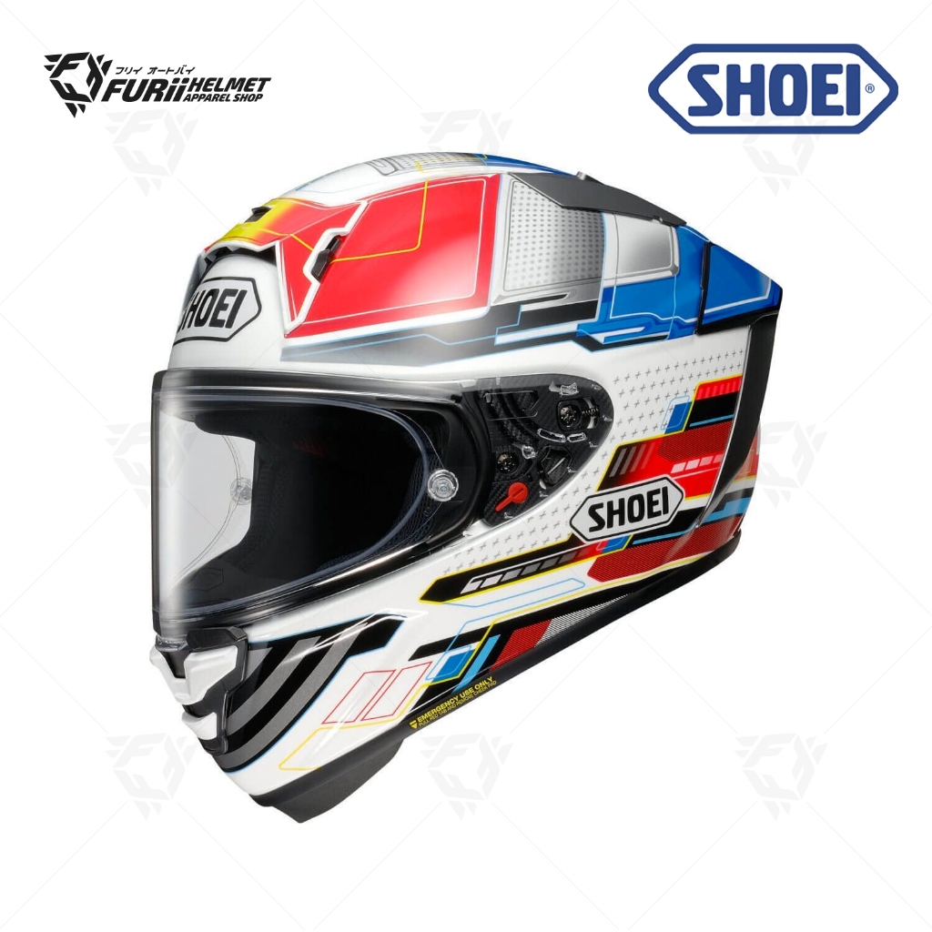 [ แบบผ่อนก็ได้หรือไม่ผ่อนก็ได้ ] หมวกกันน็อค Shoei : X-FIFTEEN PROXY TC-10 WHITE/RED