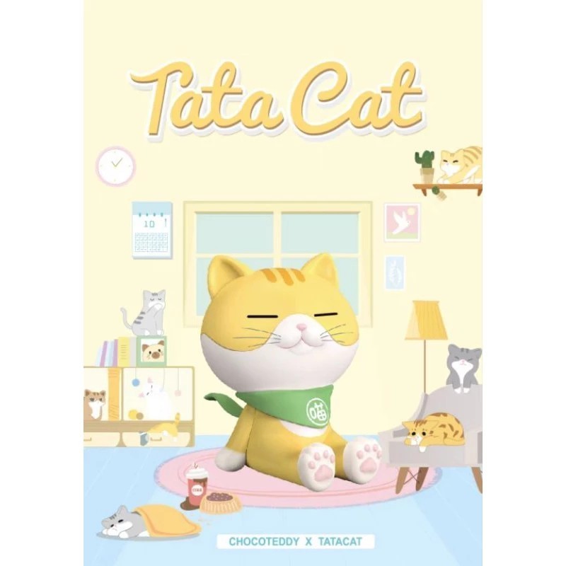 (Live ลด 50%) Tata Cat แมวนั่ง Series ที่ตั้งมือถือ ลุ้นซีเครต กล่องสุ่ม ของแท้