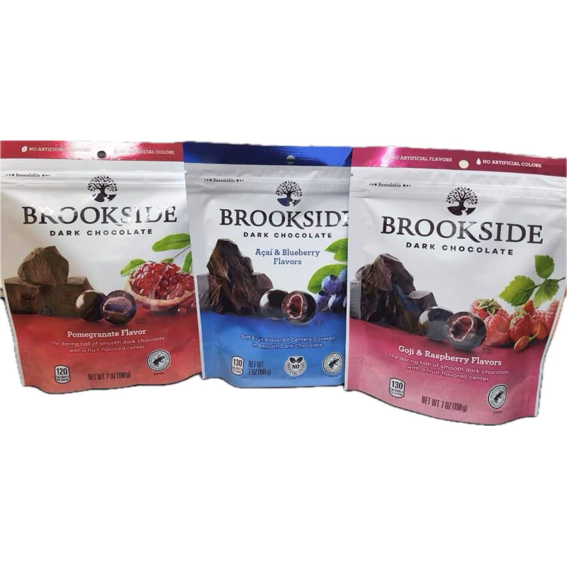 BROOKSIDE ดาร์กช๊อคโกแลต สอดไส้ผลไม้ (อ่านรายละเอียดก่อนสั่งซื้อด้วยนะค)