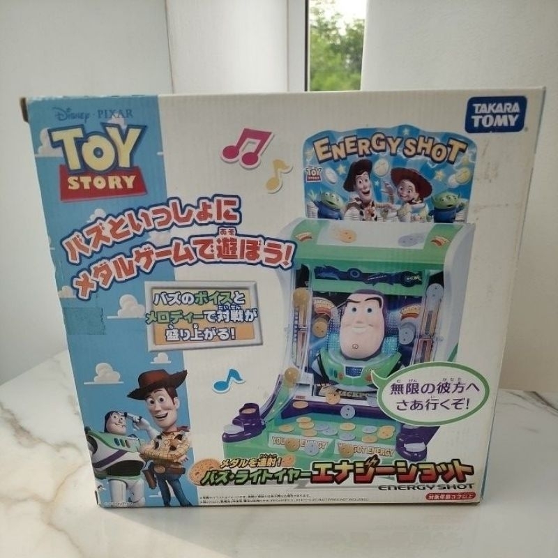 [ตัวโชว์] Disney Toy Story Buzz Lightyear Energy Shot เกมส์ยิงเหรียญ Takara Tomy