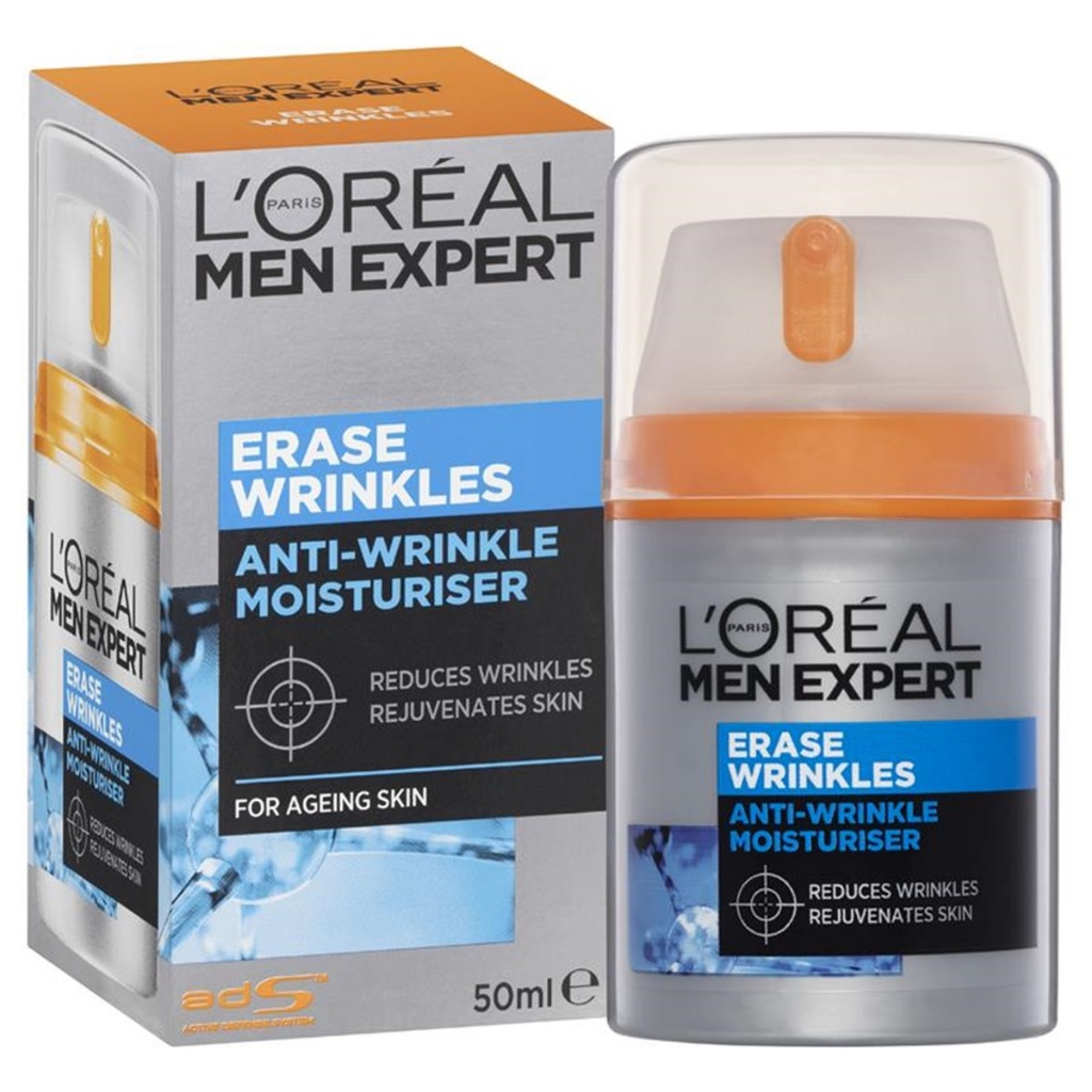 พร้อมส่ง ของแท้ L'Oreal Men's Expert Moisturising Cream 50ml (Wrinkles De-Crease/Anti Imperfection/S