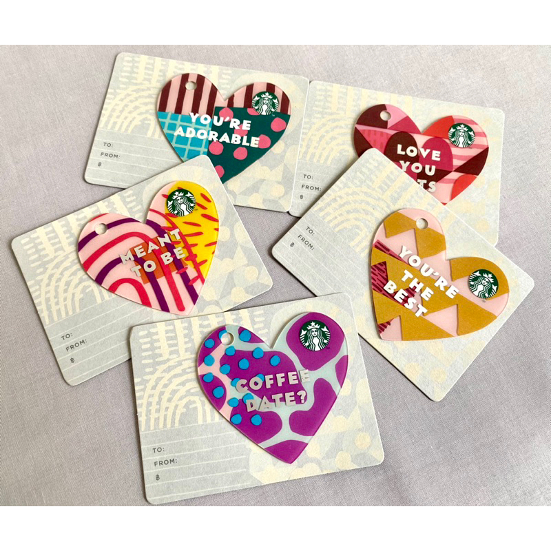 บัตร Starbucks Card Limited Edition (Thailand)  - Valentines Collection (บัตรพลาสติก/ไม่มีมูลค่าในบัตร)