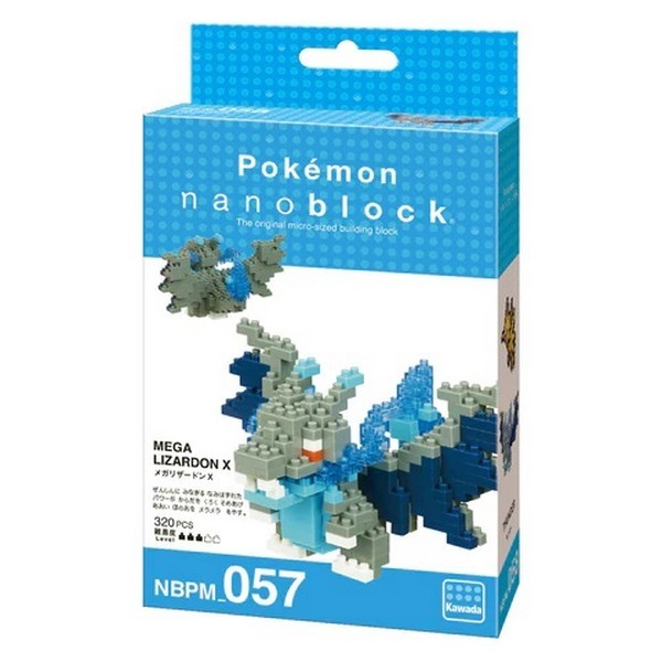 Kawada nanoblock Pokemon NBPM_057 Mega Lizardon X 4972825215494 (นาโนบล็อค)