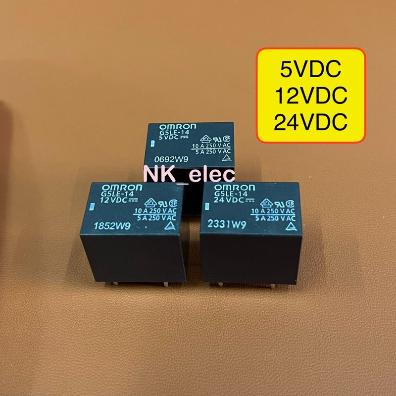 G5LE-14  รีเรย์ OMRON ไฟ 5VDC 12VDC 24VDC ราคาต่อ 1 ชิ้น มีสินค้า พร้อมส่ง