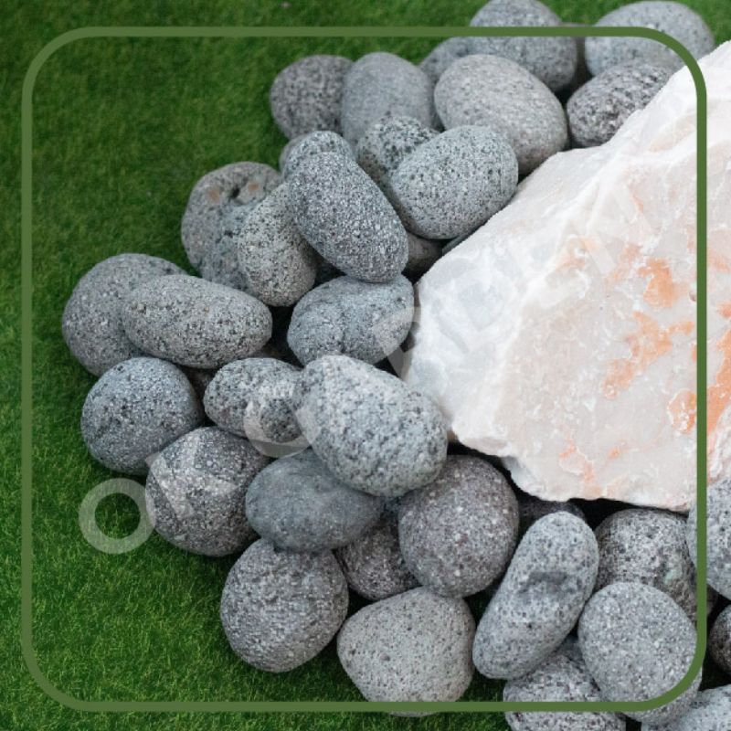 Ok Garden House กรวดลาวาดำ