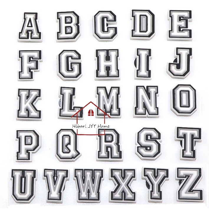 Jibbitz จิ๊บบิท ตัวติดรองเท้า อะไหล่ติดรองเท้า ตัวอักษร A-Z