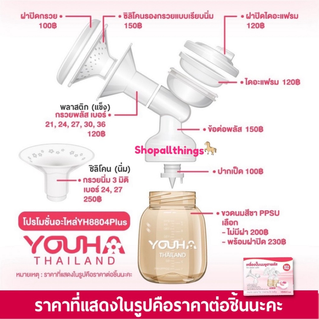 อะไหล่ยูฮารุ่นพลัส Youha Plus (ราคาต่อชิ้น)