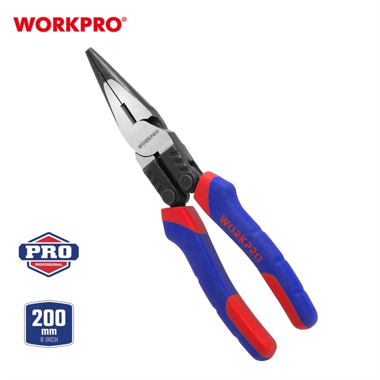 WORKPRO คีมปากแหลม แรงงัดสูง รุ่นลดแรง 50% 200 มม.(8 นิ้ว) รุ่น WP231088