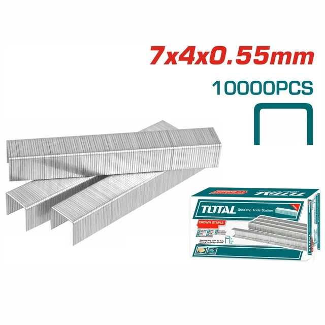 TOTAL ลูกแม็กสำหรับเครื่องรัด-มัดกิ่งไม้ THTPTM1251 / เทปพีวีซียาว 25 เมตร (20 ม้วน)