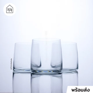 [แก้วน้ำ เกรดพรีเมี่ยม] SERENE DOUBLE ROCK - เนื้อคริสตัลไร้สารตะกั่ว ใสมาก ปากบาง เรียบเนียน [L011]