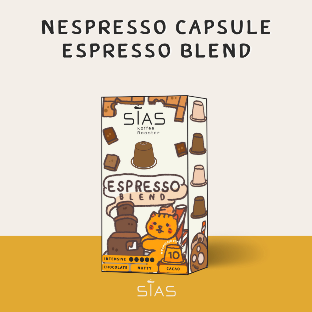 กาแฟแคปซูล Nespresso Capsule Espresso Blend By Sias Koffee Roaster