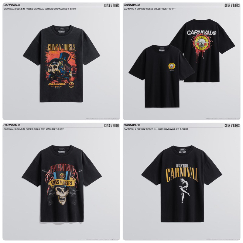 เสื้อยืด CARNIVAL® x Guns N' Roses Collection OVS
