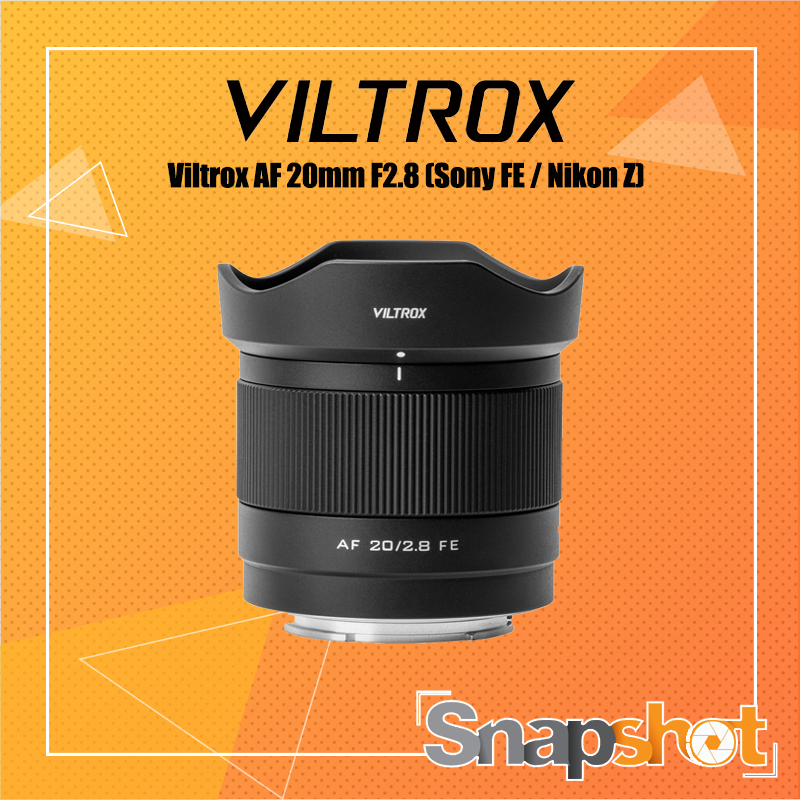 Viltrox AF 20mm F2.8 (Sony FE / Nikon Z) รับประกัน 1 ปี Viltrox 20 f2.8 Viltrox FE 20 f2.8
