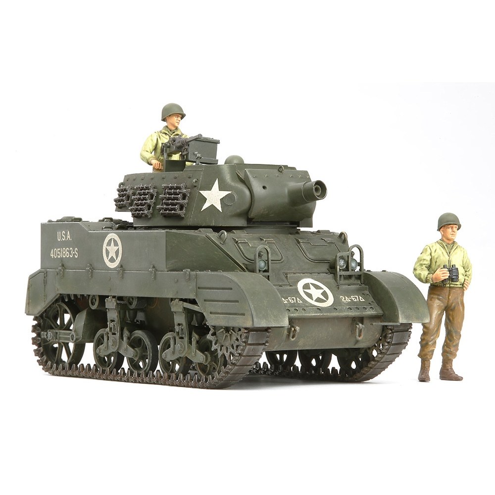 35312  Tamiya Model  1/35  U.S.Howitzer Motor Carriage M8 "Awaiting Orders" Set (w/3 Figures)