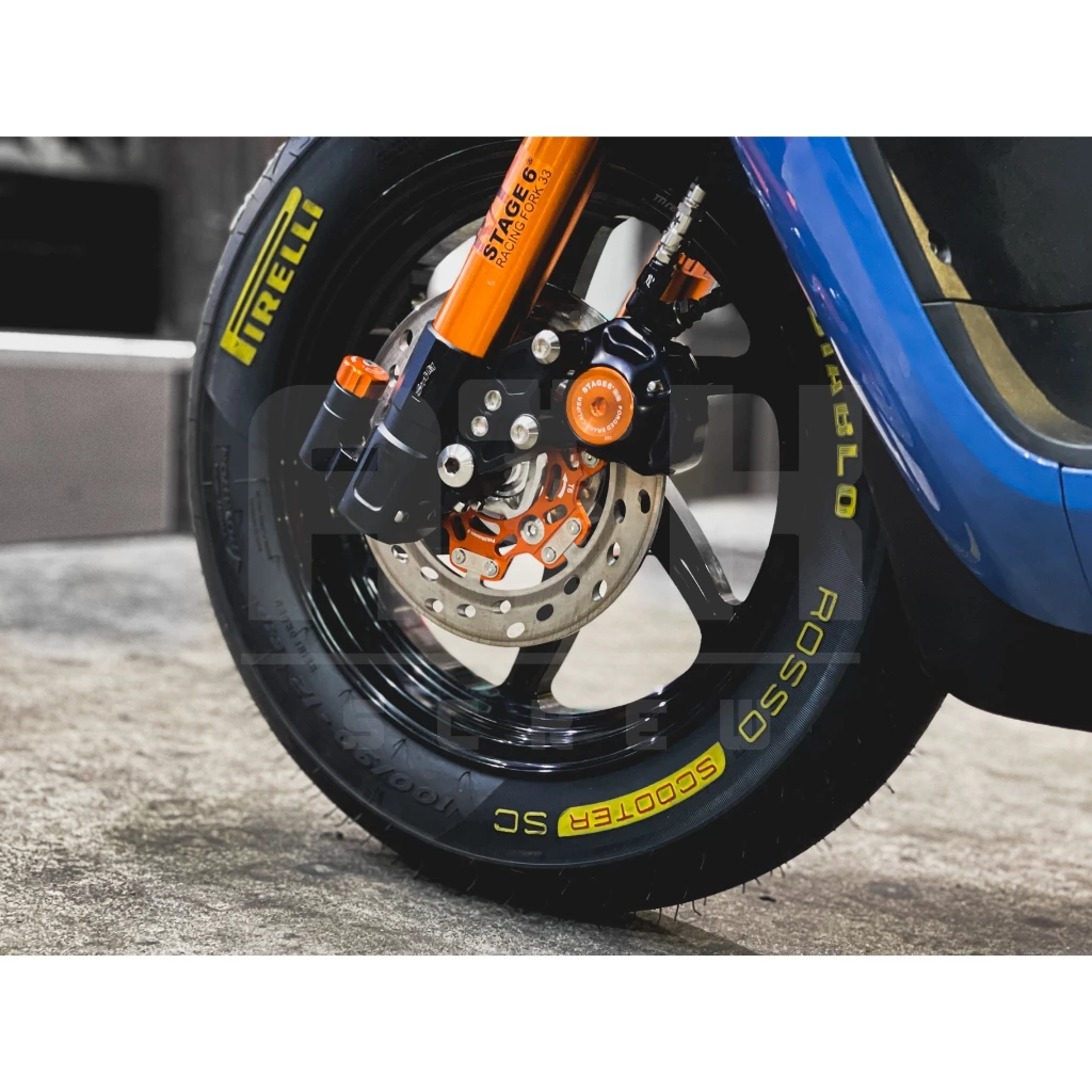 จานเบรคแต่ง จานดิส น้าคม รูเฉียง 190mm และ 220mm สำหรับ Honda Giorno 125 thumbnail 5