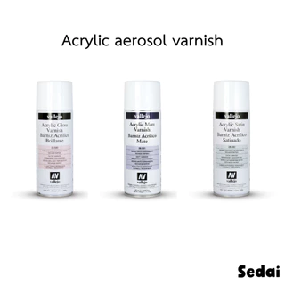 [ ส่งฟรี 🔥 ] วาเลโฮ Vallejo AUXILIARIES - Acrylic aerosol varnish 400 ML สีเพ้นท์โมเดล