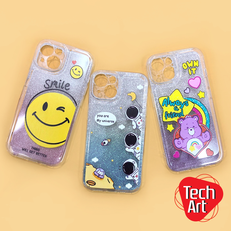 เคสนิ่มใสกันกล้องแผ่นกากเพชรไล่สีVivo V29 V29e Y17s Y27(4G)