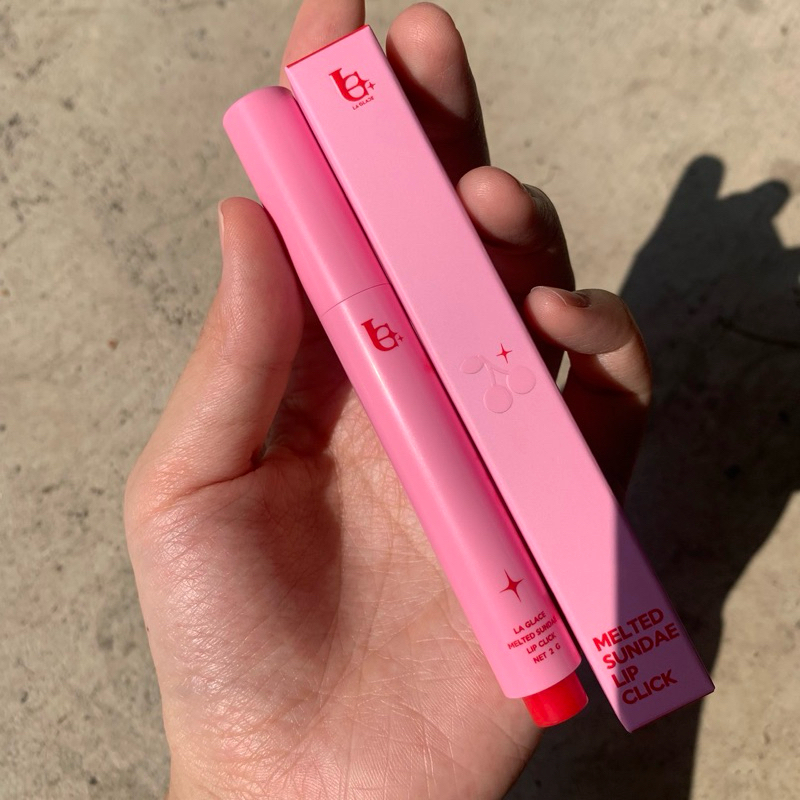 Melted Sundae Lip Click Swatches Laglace ลิปไอติม ลิปลากลาส ลิปกด ลิปบาล์ม