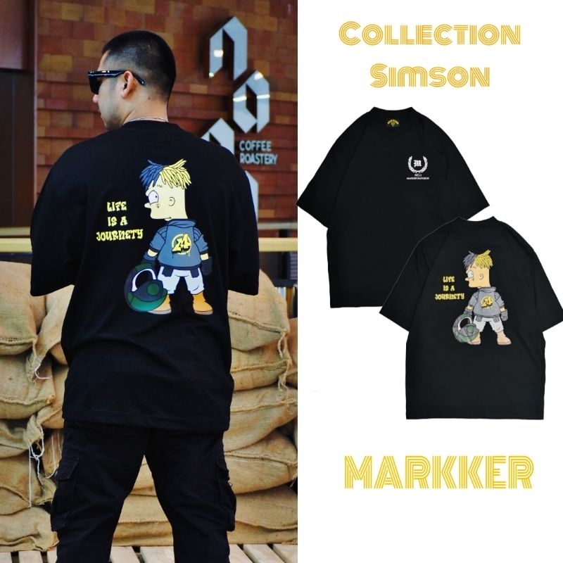 เสื้อยืด Premium Oversize T-Shirt - รุ่น MARKKER Simson
