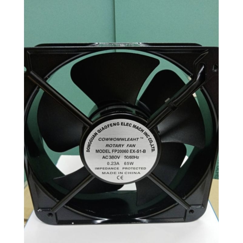 พัดลมระบาย อากาศ 8นิ้ว 380 VAC- ROTARY. FAN. MODEL FP 20060 EX-1S-B-380 VAC 50/60 Hz 0.23A 65 W พร้อ
