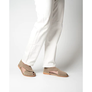 JULIETTA - FONTE Suede Sandal : Sand Beige (Unlined)
