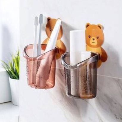 ***พร้อมส่ง***ถูกที่สุดแล้ว !! ที่วางยาสีฟัน แปรงสีฟัน หมีน้อย ลายหมีน้อยน่ารัก ที่วางยาสีฟันรูปหมีน้อยใช้งานง่าย จัดเก็ - รูปที่ 5