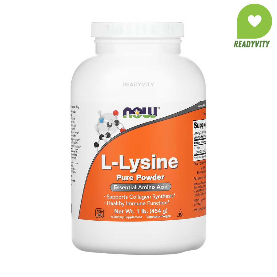 NOW Foods, L-Lysine Pure Powder, 1 lb (454 g)