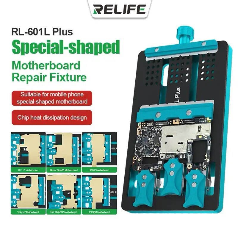 Relife RL-601L PLUS บวกสารพัดประโยชน์สล็อตเมนบอร์ดฟิกซ์เจอร์ชิป IC BGA เมนบอร์ดบอร์ดจิ๊กเครื่องมือซ่อม