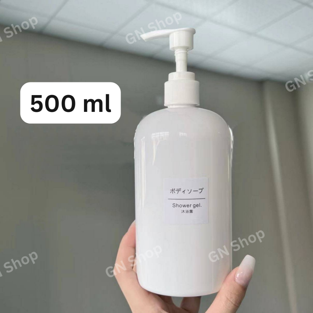 ขวดปั๊มใส PEGT ดีไซน์กลมเรียบหรู ขนาด 250ml, 350ml, 500ml