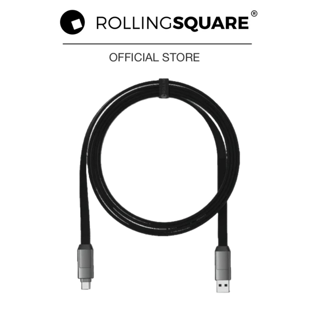 Rolling Square InCharge 6 M@x Mercury 1.5m Gray สายชาร์จ