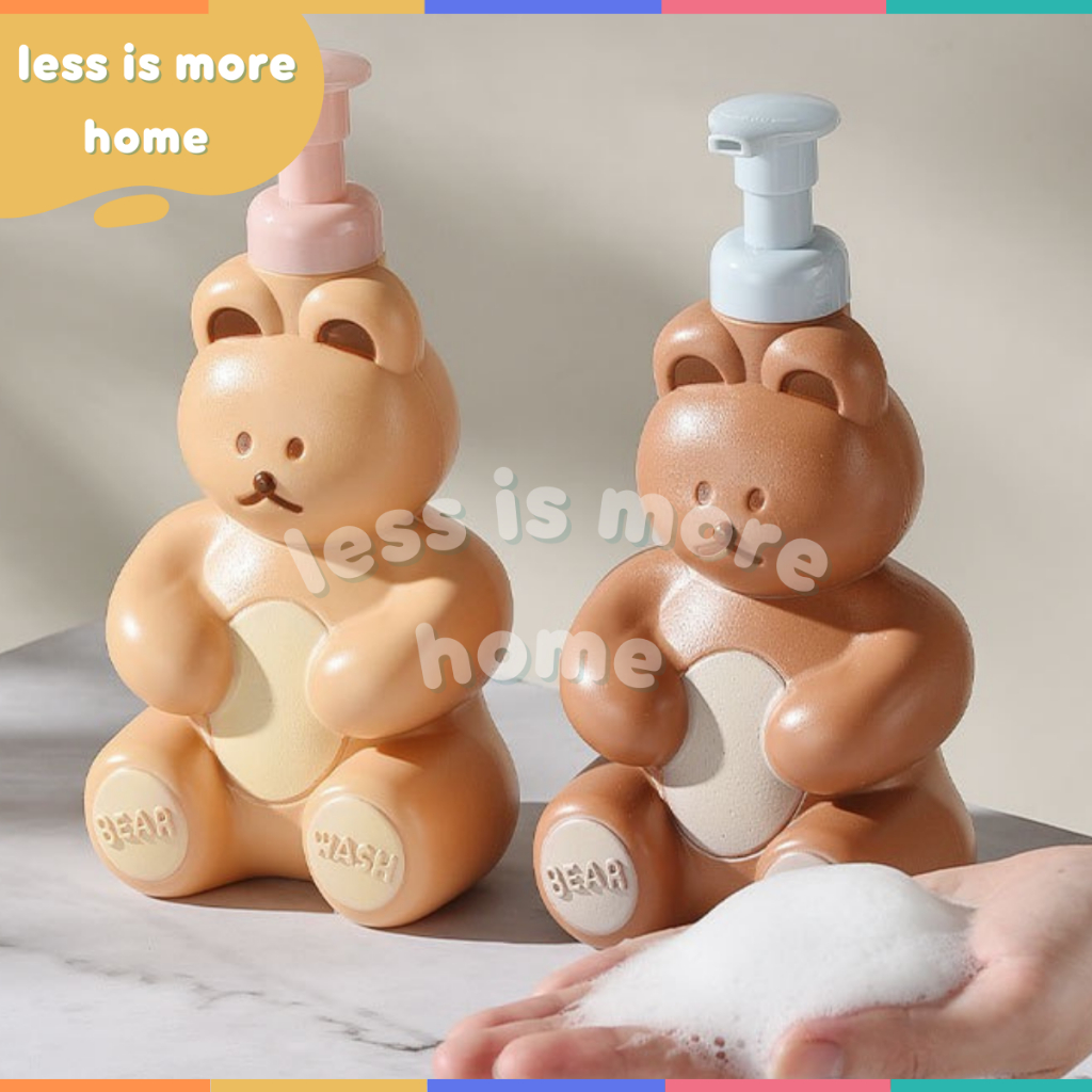 (พร้อมส่ง!!) ขวดพี่หมีปั้มโฟมล้างมือ น่ารักมากกก ขวดแบ่งใส่ครีม ขวดสเปร์ย ขวดแบ่ง ขวดน่ารัก