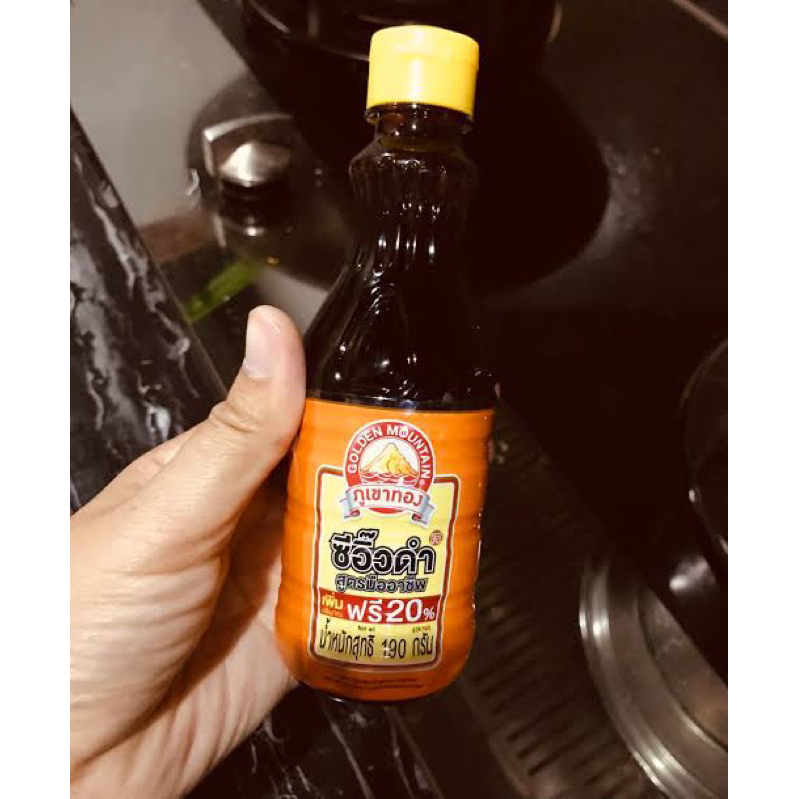 F/T ภูเขาทอง ซีอิ๊วดำ สูตรมืออาชีพ ขนาด190 กรัม dark soy sauce