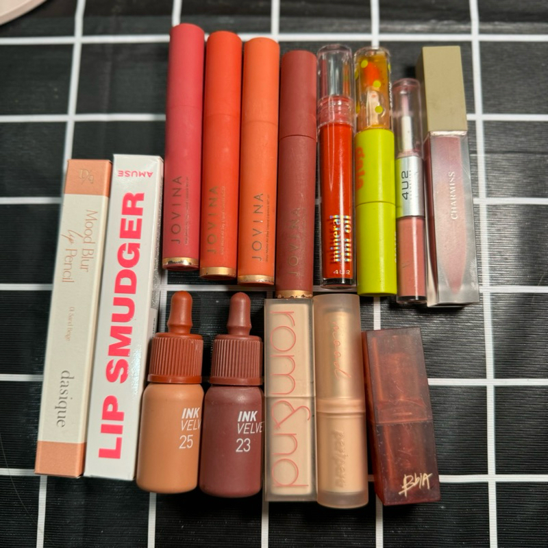 ส่งต่อลิป Amuse,dasique,peripera,rom&nd,Bbia,4u2,gala,charmiss,jovina