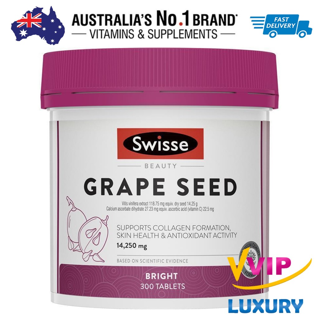exp01/2027 SWISSE Ultraboost GRAPE SEED 14,250 mg 300 Tablets