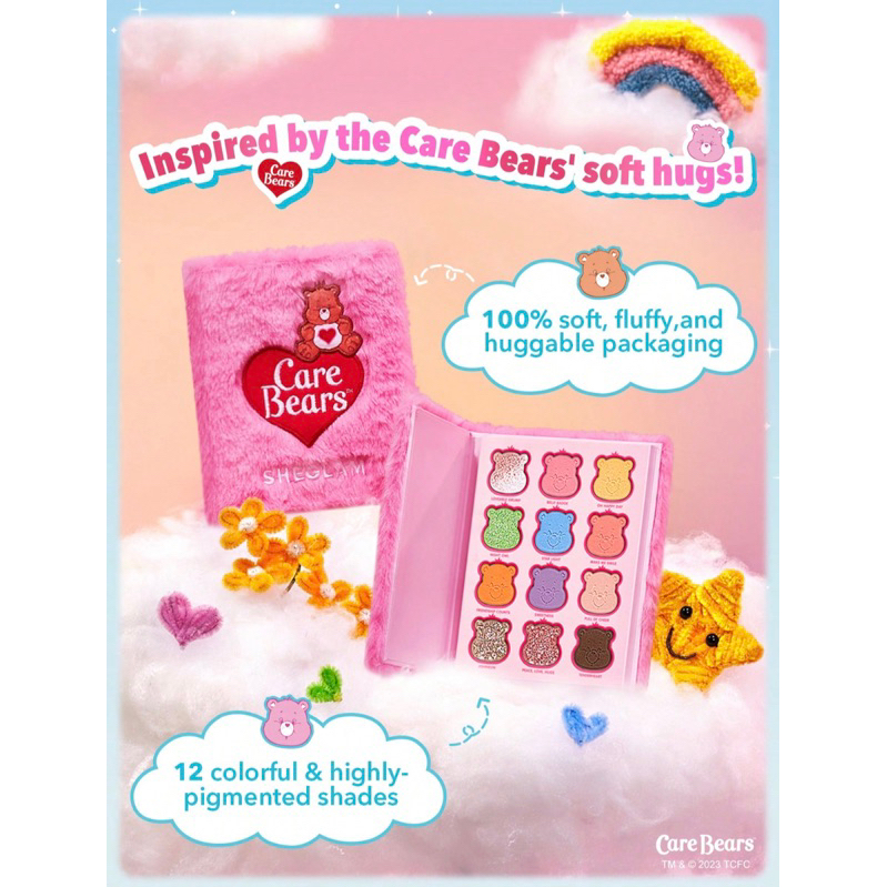 ‼️พร้อมส่ง‼️ Care Bears × SHEGLAM Share Your Care Palette! พาเลททาตา ของแท้ 💯
