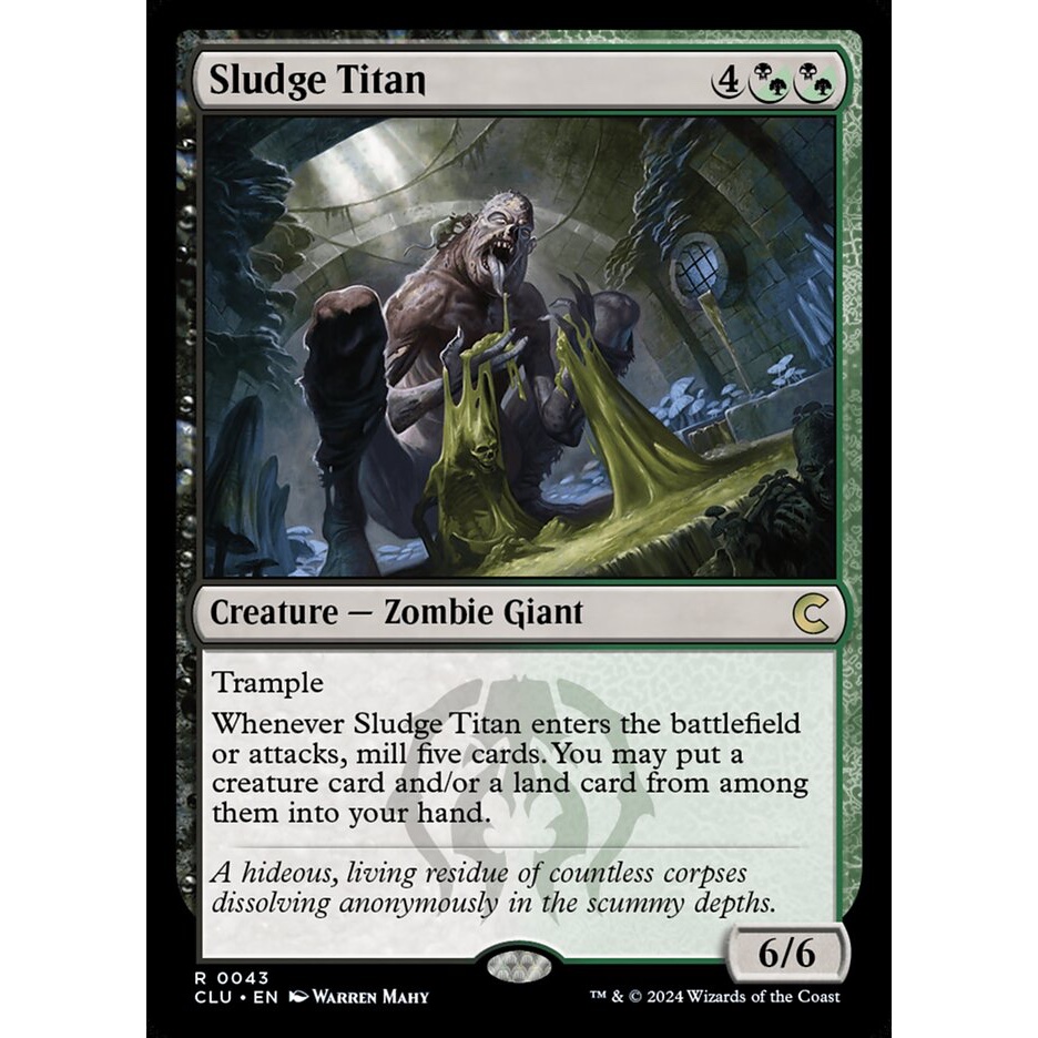 Sludge Titan การ์ด Magic The Gathering จากชุด Ravnica: Clue Edition ของแท้