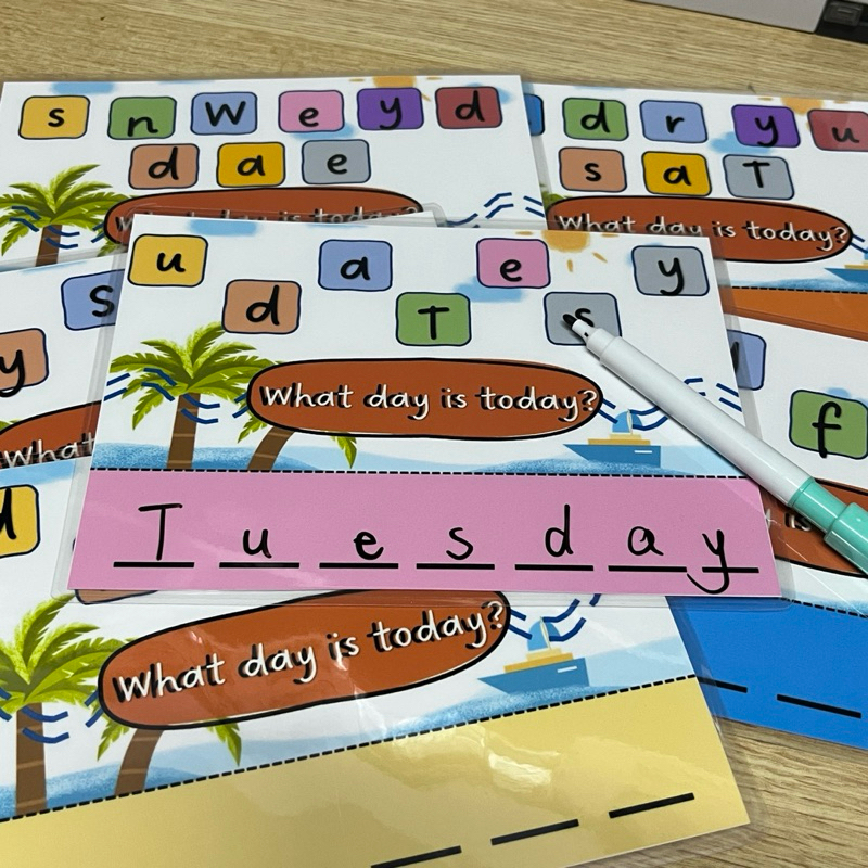 สื่อการสอนภาษาอังกฤษ  7 days of the week