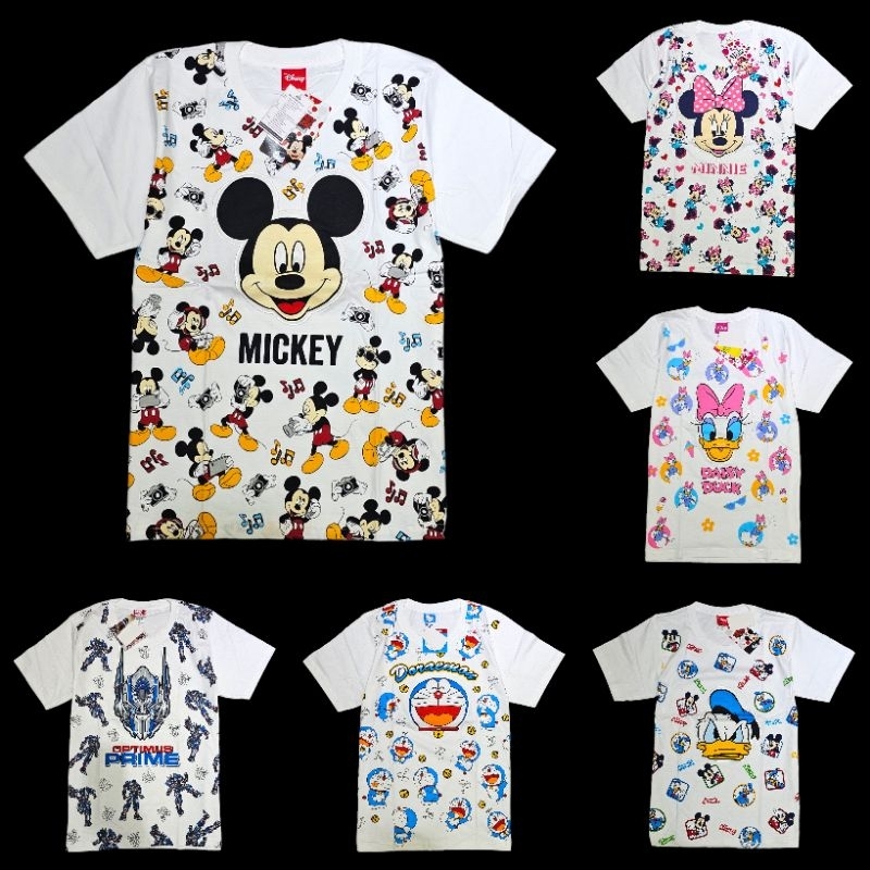 เสื้อยืดเด็กโต อก36" Disney , Doraemon , Transformers , Star wars ลิขสิทธิ์แท้