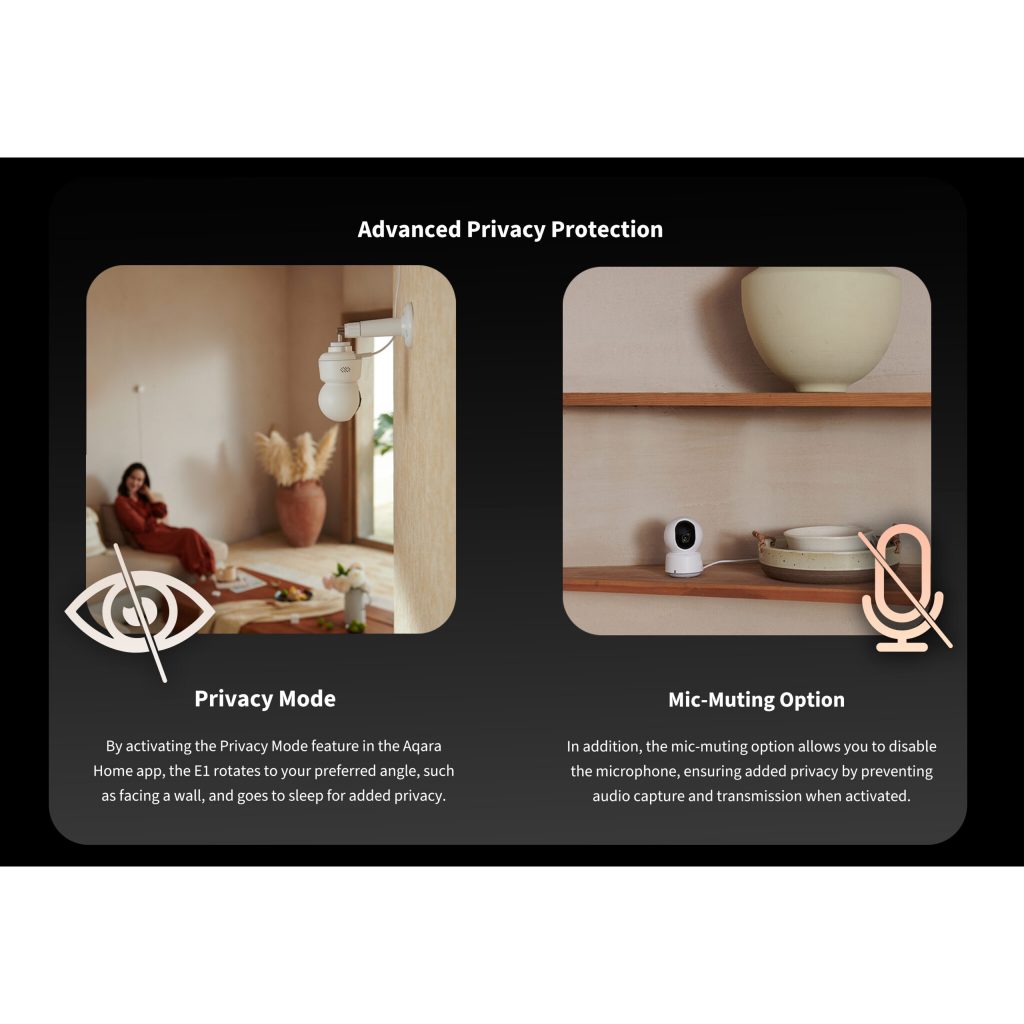 Aqara Camera E1 กล้อง WiFi สมาร์ทโฮม รองรับ Homekit, Google, Alexa, ประกันศูนย์ไทย