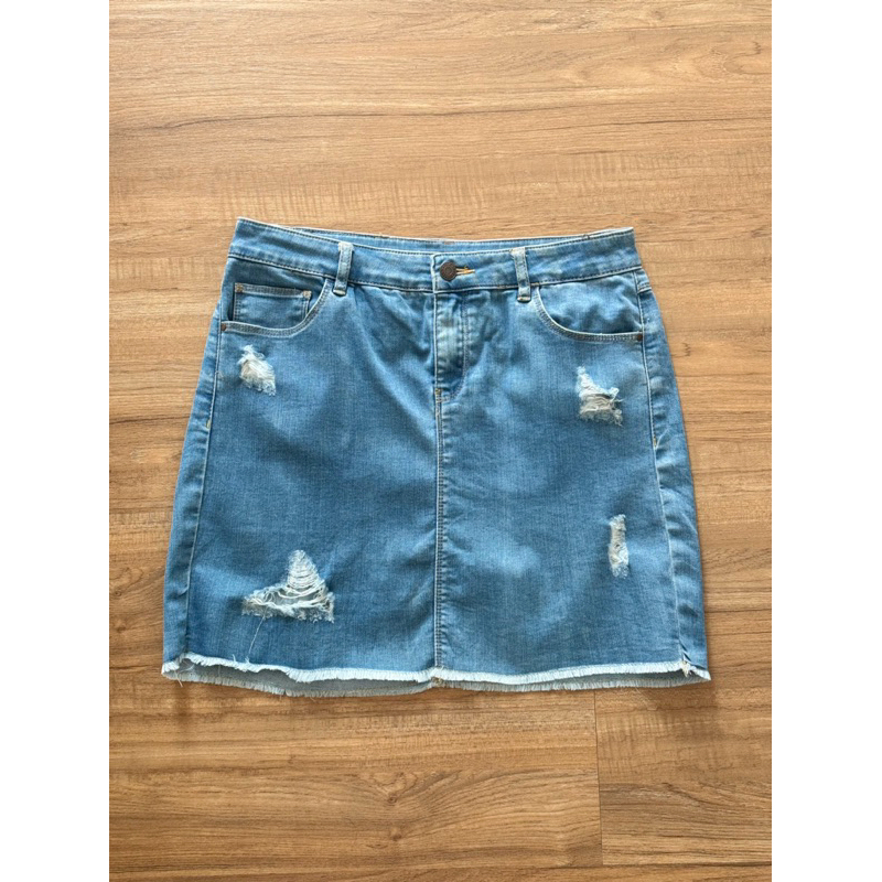 กระโปรงยีนส์ทรงเอ แบรนด์ Yishion 💙✨