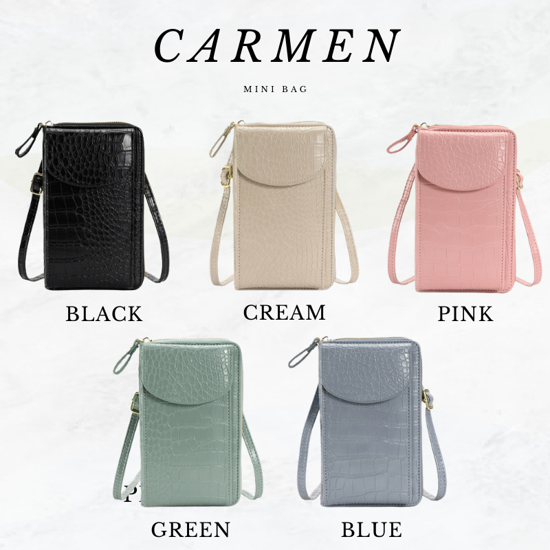 Oh! So Cute CARMEN PU Leather Bag กระเป๋าสะพาย ใส่มือถือสุดชิค! ลดแรง🔥 ส่งฟรี!