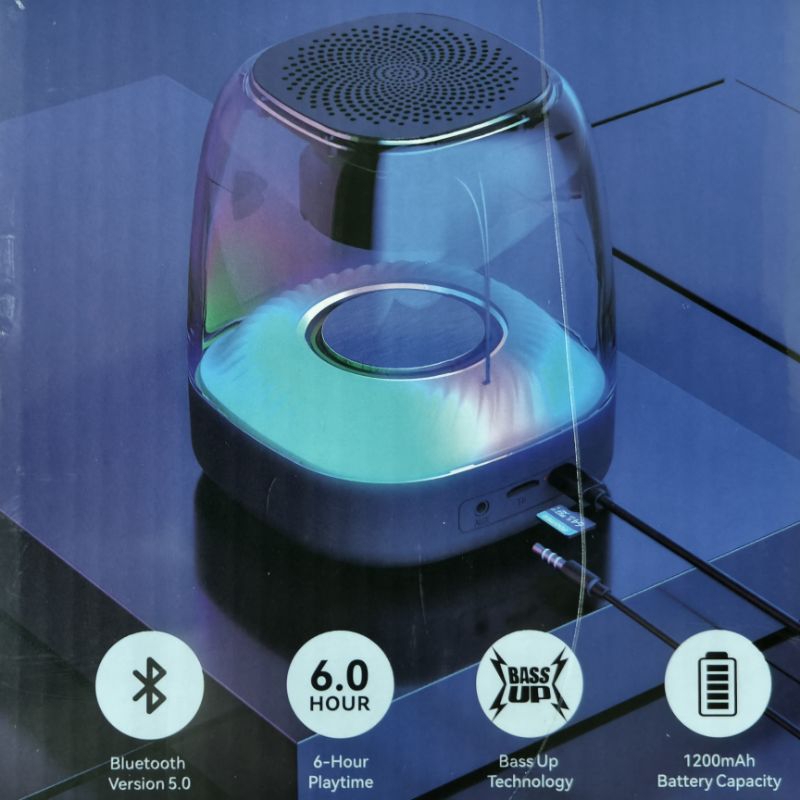 Foomee Bluetooth speaker ลำโพงบลูทูธ HH69 สีดำ ไม่แกะซีล