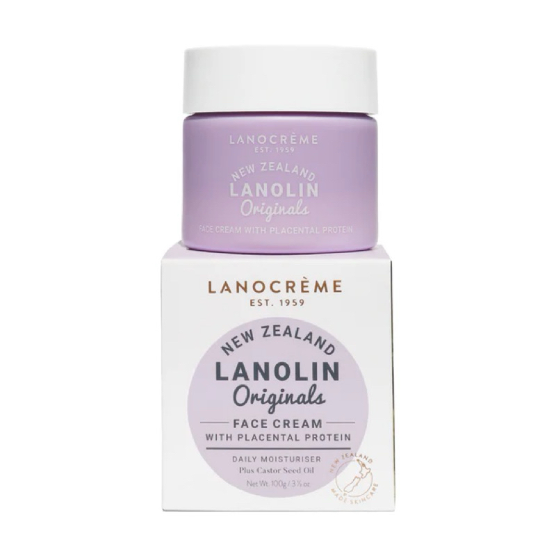 Lanocream Face Cream with Placental Protein 100 g. Exp. 27