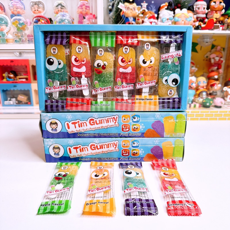 เยลลี่ไอติมรสผลไม้ อย.ไทย 1 กล่อง 30 ชิ้น