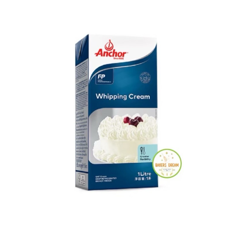 (เฉพาะส่งด่วน) Anchor แองเคอร์ วิปปิ้งครีม (Dairy) 1 ลิตร