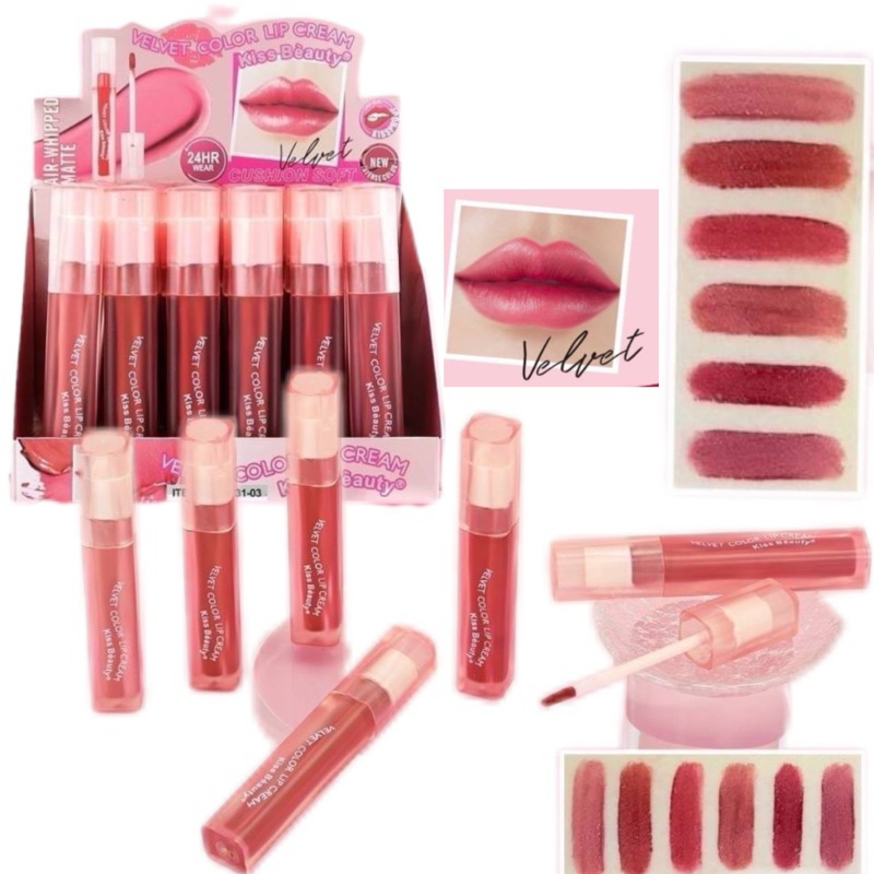 แท่งละ22บาท สุ่มสี no. 70731-03 สีสวย ติดทนนาน เนื้อเวลเวท กำมะหยี่ นุ่มๆ ซอฟๆ